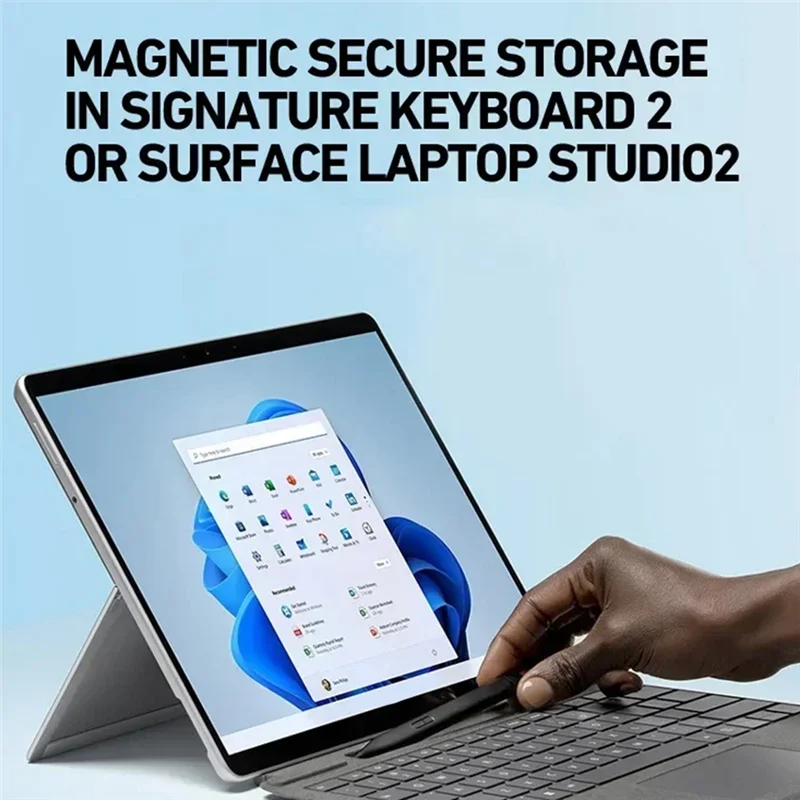 A13E-For Surface Pro 11 For Surface Pro 10 X 9 8 7 6 5/Go 4 3 2 1+ Nib Compatible MPP2.0 Active Pen 4096 Pressure Sensitivity St