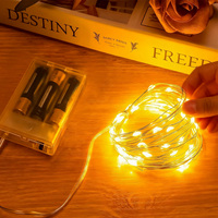 3AA Led Copper Wire Fairy Lights Waterproof String Lights DIY Garland Lights Party Christmas Wedding Lighting Decoration lamp