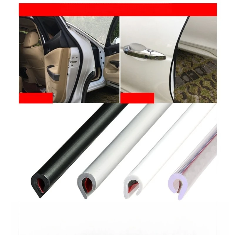 

5m Type Universal Car Door Protection Edge Guards Trim Styling Moulding Strip Rubber Scratch Protector For Car Auto