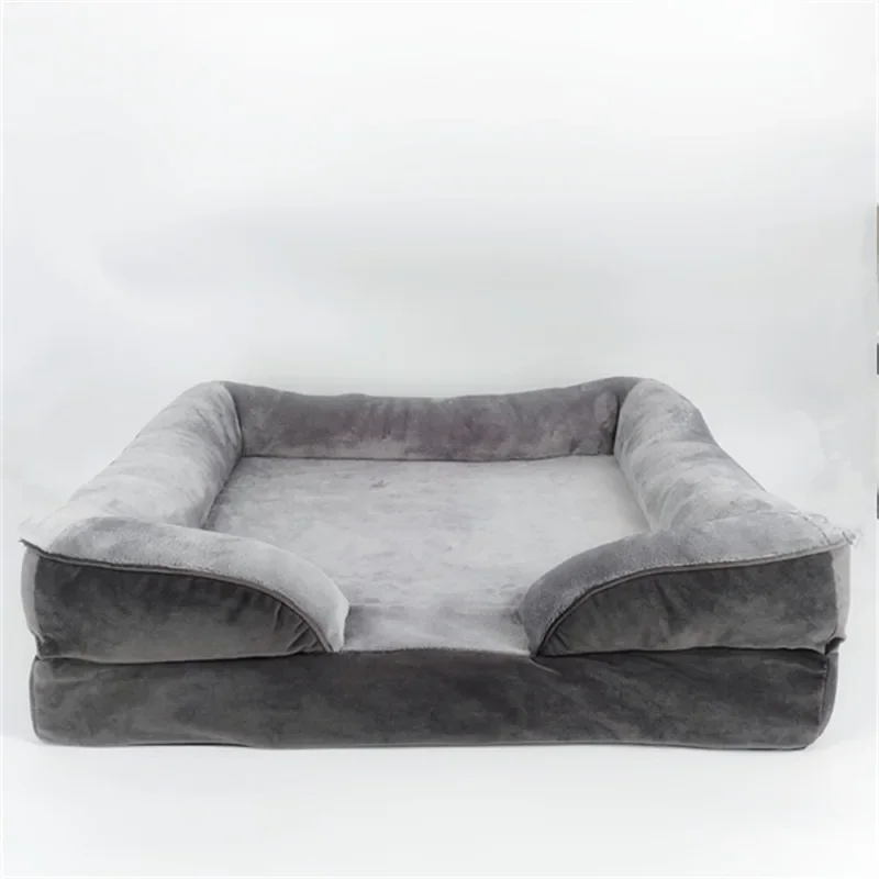 Comfortable Velvet Pet Bed Fluffy Warm Sofa Furniture for Cats And Dogs Cozy House /