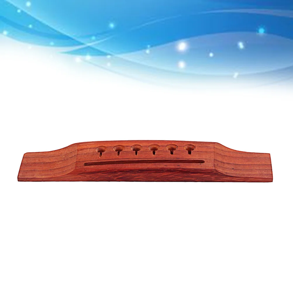 

153Mm Redwood Guitar Bridge Replacement For Acoustic Folk Bass Natural Wood Saddle Diy Vintage Style Durable Bridge Kit Guitar
