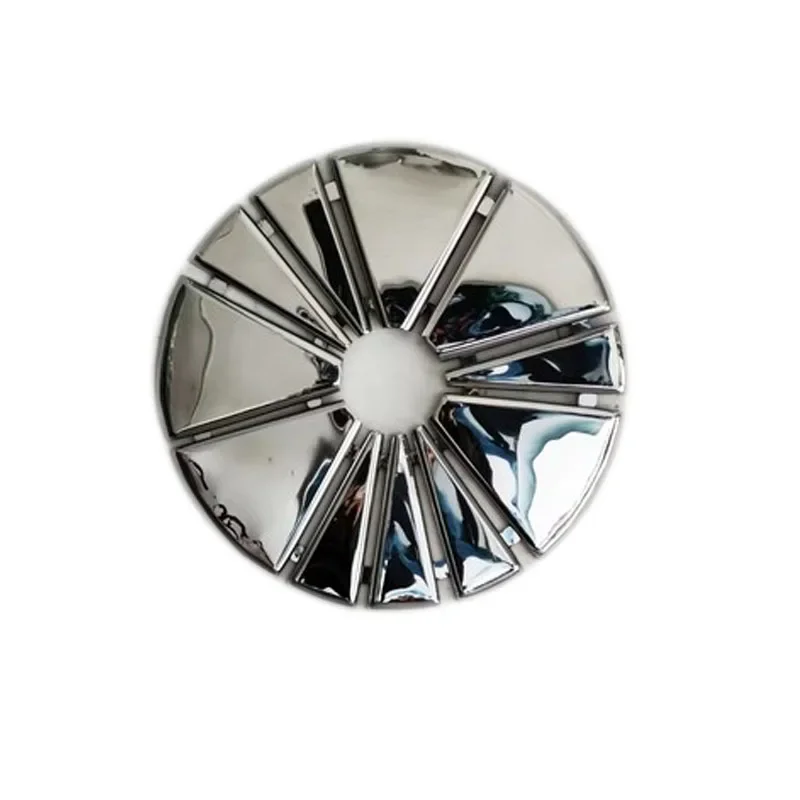 Stainless steel wall decoration, custom iron wrought interior art, minimalist modern light luxury, creative donut background