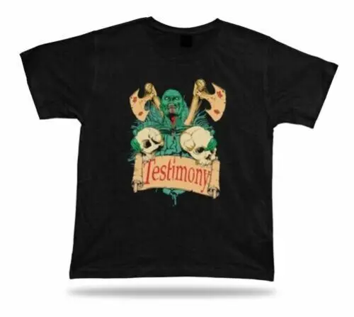 T-Shirt Geburtstag Geschenk Idee Testimony Zombie Schädel Axt Hardcore Gruselig