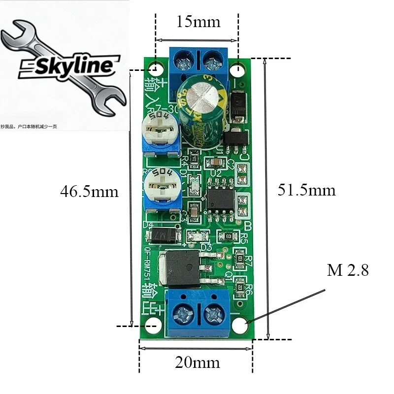 Cyclic Timer Relay Module DC7-30V 5A MOS Adjustable 5s 100s 1800S  5H Delay Switch with Auto On/Off Cycle