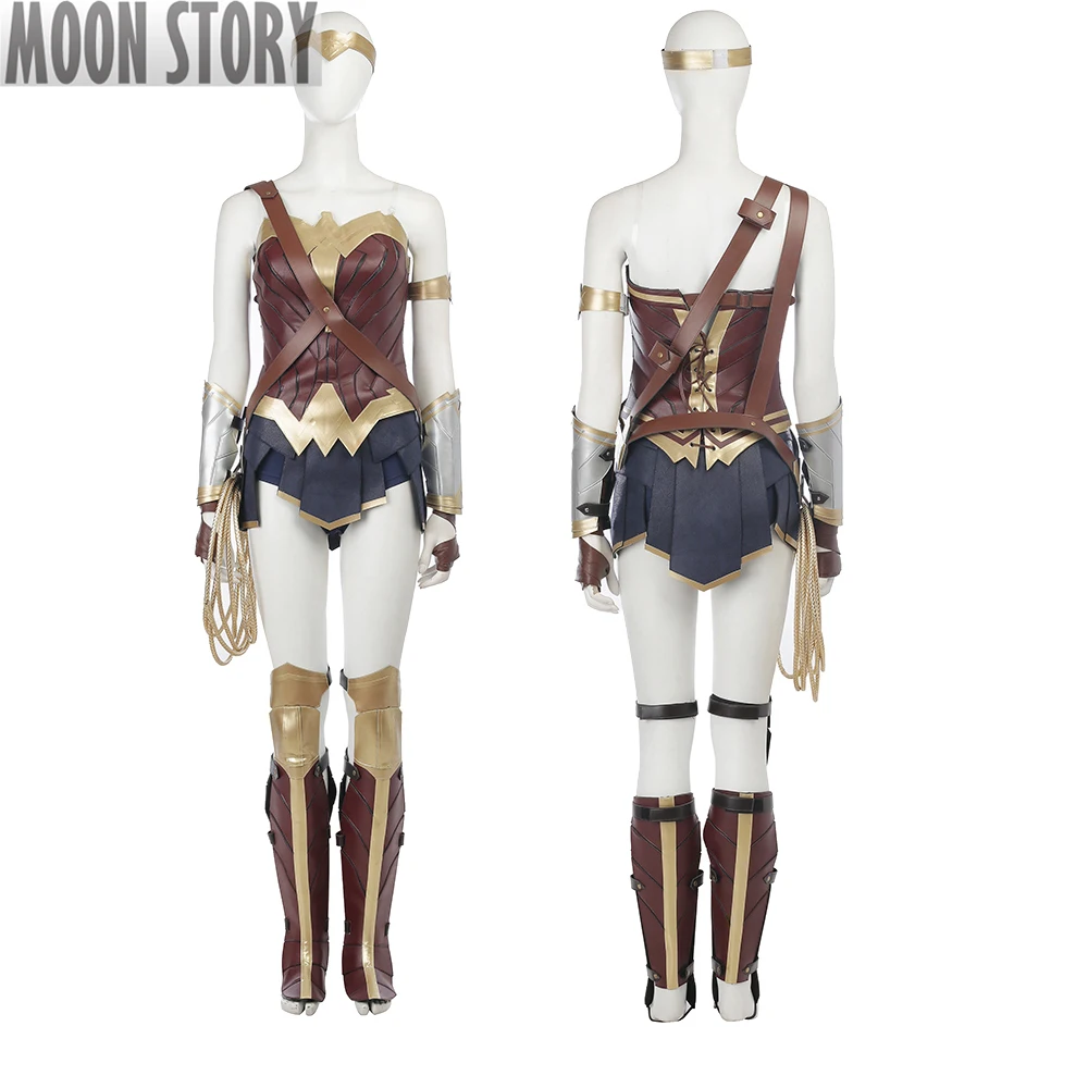 Superhero Princess Diana Halloween Carnival Cosplay Costume Wonder Girl Costume Adult Sexy Woman Cosplay Battle Suit