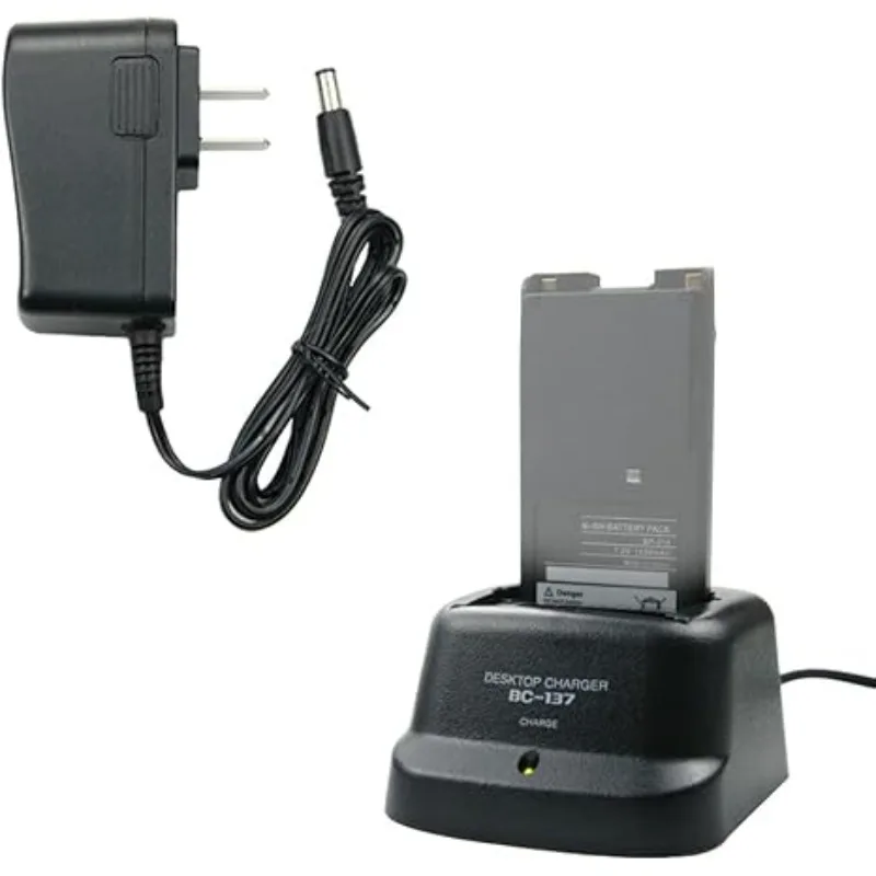 Caricabatterie Doppio Per Radio Icom IC-A24, IC-A6 E IC-F11 – Stazione Di Ricarica Con Alimentatore Per 2 Batterie