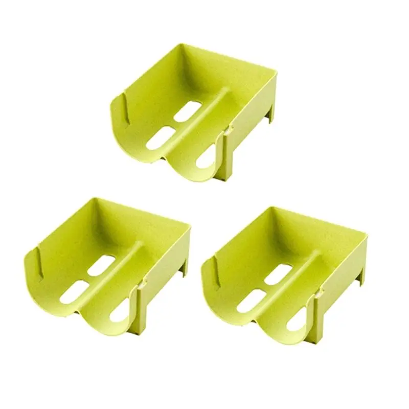 

Держатели для пива AC76-3Pcs, подставки для банок с газировкой, органайзер для бутылок, подвесная полка для хранения на холодильнике, простой в использовании, зеленый цвет