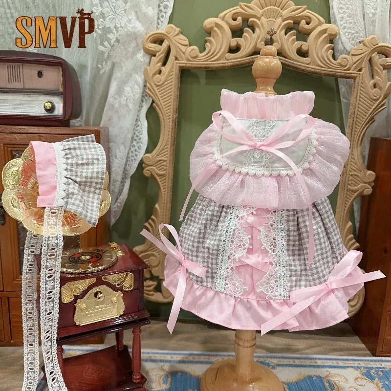 vestido-lolita-para-mascotas-en-cuadros-rosa-y-gris-con-delicado-encaje-y-multiples-lazos-disfraz-de-princesa-para-perros-y-gatos