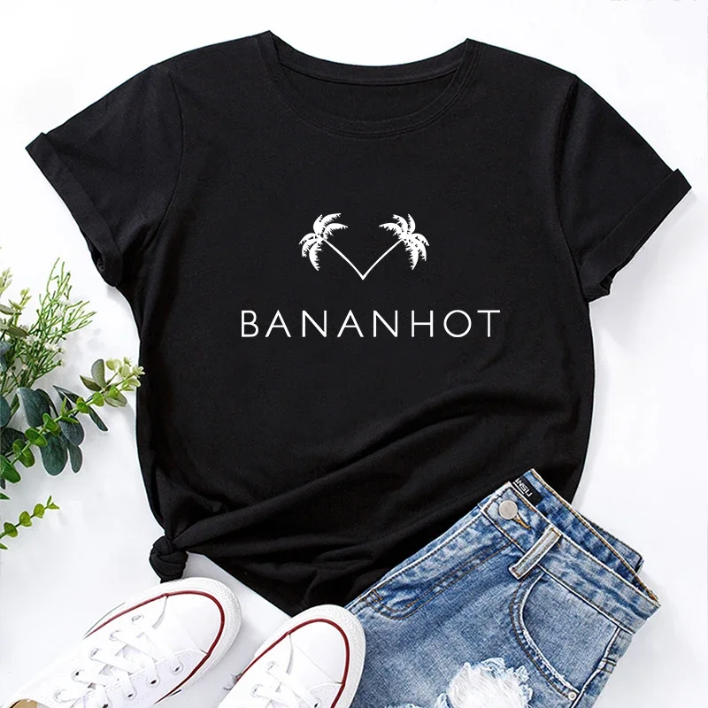 

2025 New Arrival Women's T-shirt High Quality 100% Cotton O-neck Short Sleeve Female Home Outdoor Comfort Casual Fashion Tees