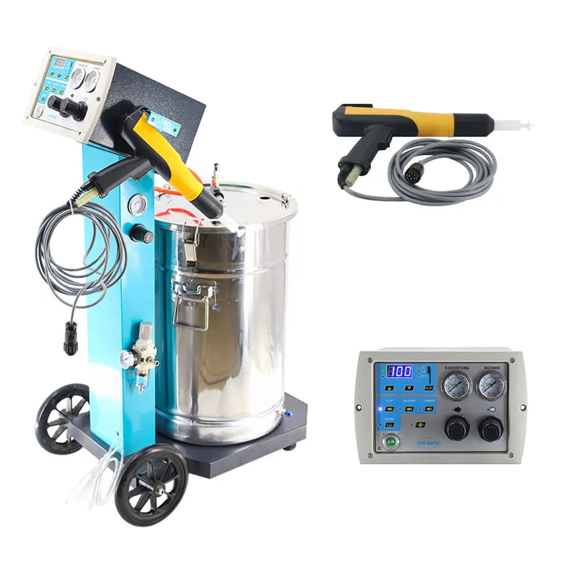 Industrial Powder Spray Intelligent Electrostatic Powder Coating Gun for Spraying Paint Metal Pump 30 Aluminum Provided 220v TT