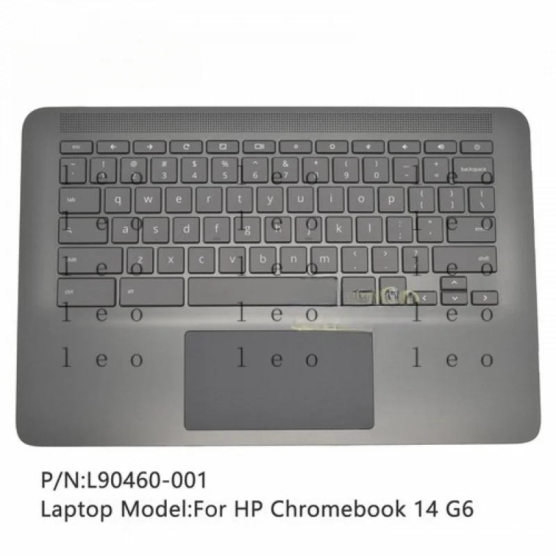 

CC New For HP Chromebook 14 G6 US Keyboard Palmrest Upper Case Cover 90460-001 BLK