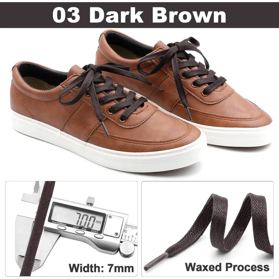 قطن مشمع مسطح: أربطة أحذية شمعية للأحذية الرياضية 2 ص