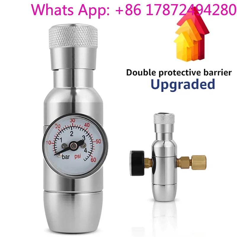 Stainless Steel 10L Cornelius Keg Kit Brewery Barrel Beverage Container with Beer Tap Co2 Regulator & 0.6L Soda Bottle