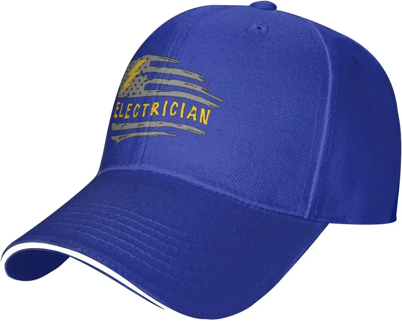Electrician-American-Flag-Baseball-Cap-Polyester-Adjustable-Casual-Hat-for-Adults