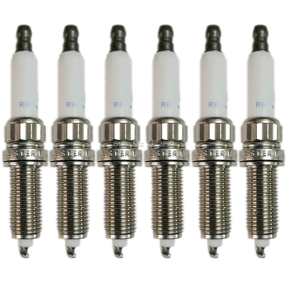 6pcs 12120037582 Iridium Spark Plugs Fit for BMW 135i 235i 335i 435i 535i 640i 740i X3 X5 X6 E92 E91 E90 ZR5TPP33-S