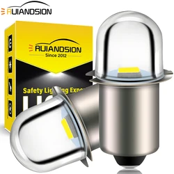 P13.5S LED Bulb 6V 12V 24V Mini LED Indicator Light for Torch Flashlight Work Light Motorcycle Instrument Lamp 3000K/6000K 2Pcs