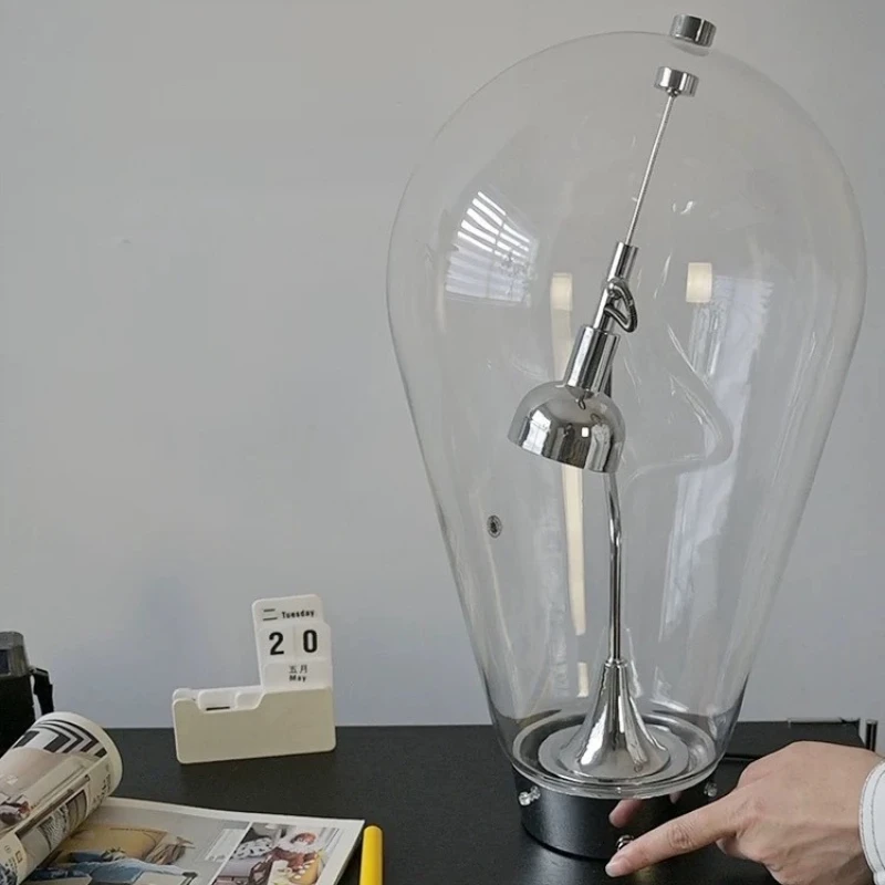 Italy Minimalist Glass Table Lamps Touch Magnet Adjust Designer Office Creative Desk Bedroom Bedside