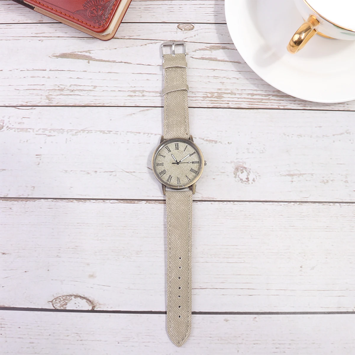

Canvas Watch Movement Silent Precise Fashion Wrist Decoration Delicate Wrist Watch Comfortable Stylish Gift