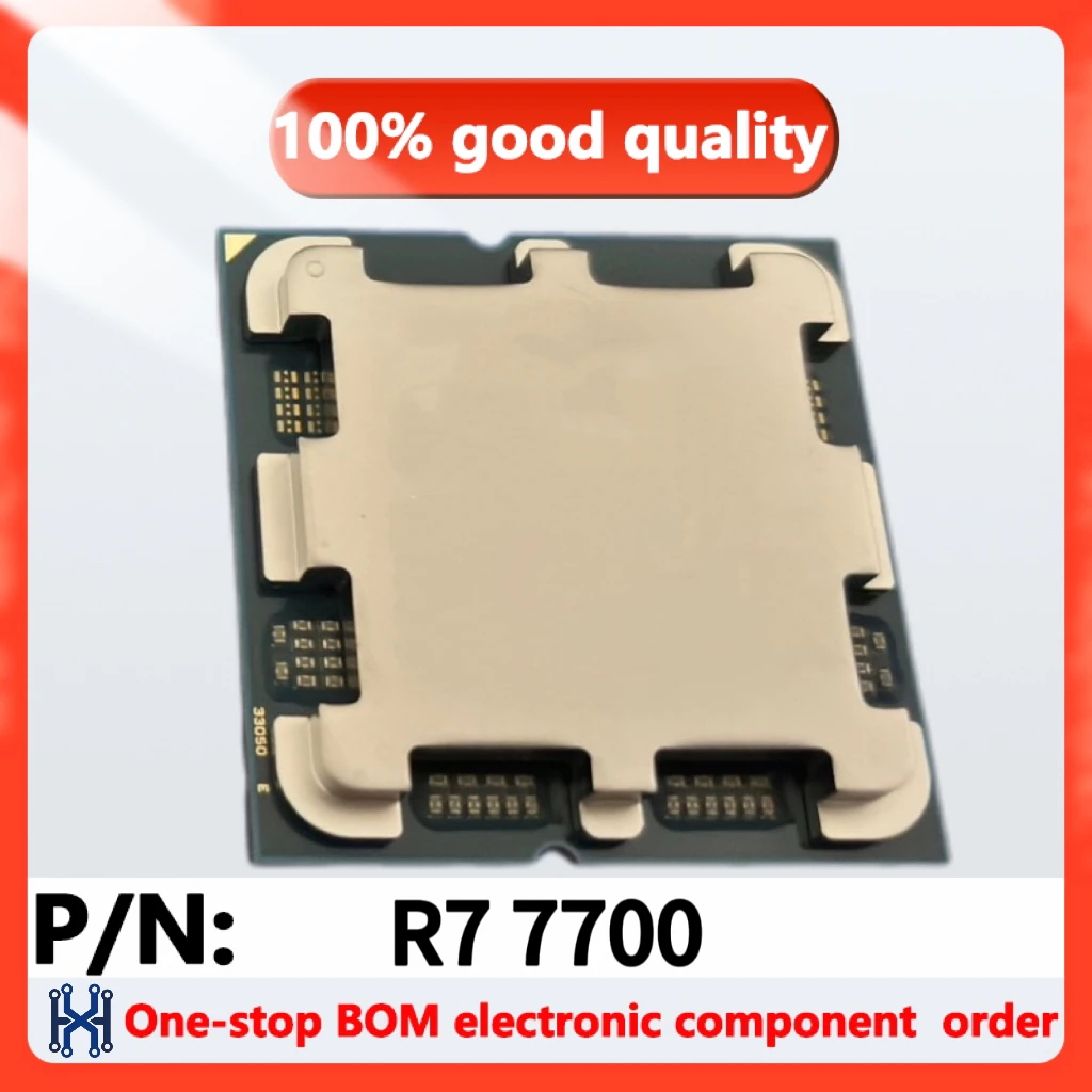 100% новый оригинальный Ryzen 7 7700 R7 7700 3,8 ГГц, 8 ядер, 16 потоков для AM5, поддонированный, но без кулера