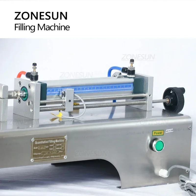 

ZONESUN ZS-DTGT1P Pneumatic Viscous Liquid Piston Paste Filling Machine with Conveyor for Chili Sauce Gel
