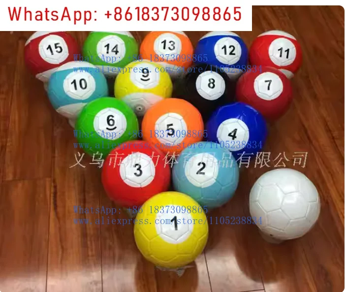 16 balls Gaint Snookball 2# 3# 4# 5 Snook Ball Snooker Street Soccer Ball Game Huge Billiards Pool Football Sport Toy Poolball