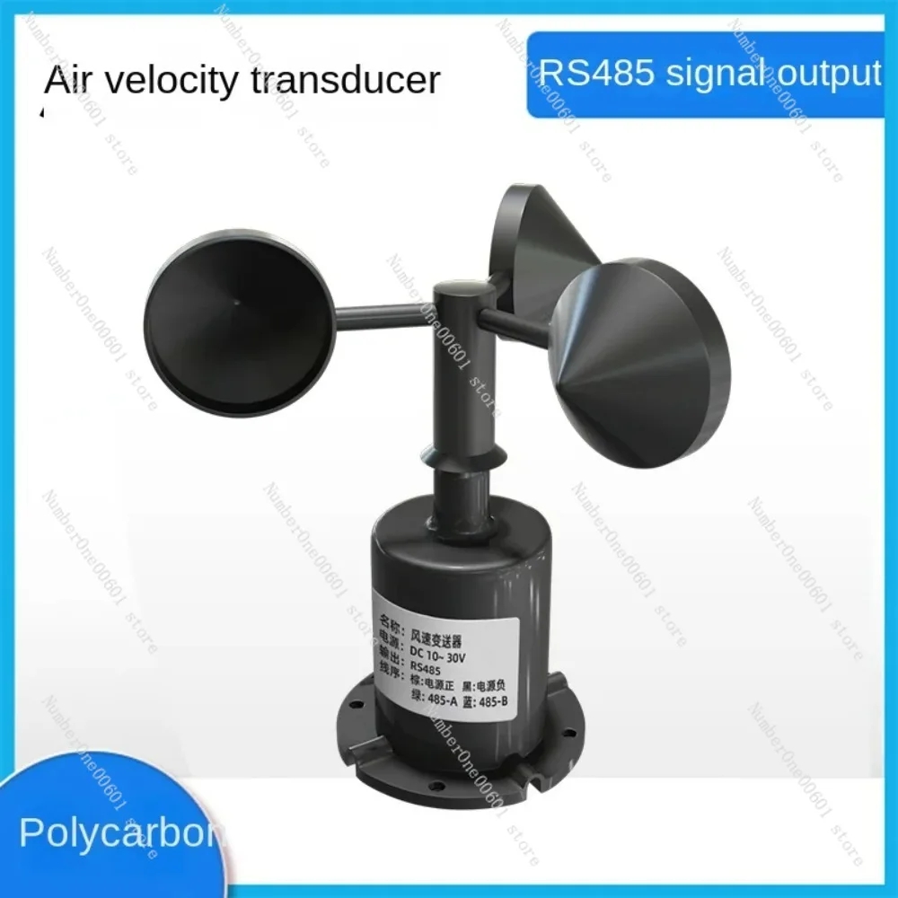 Wind Speed Sensor Measuring Instrument Three Cups Meteorological Wind Speed Anemoscope Transmitter Pulse