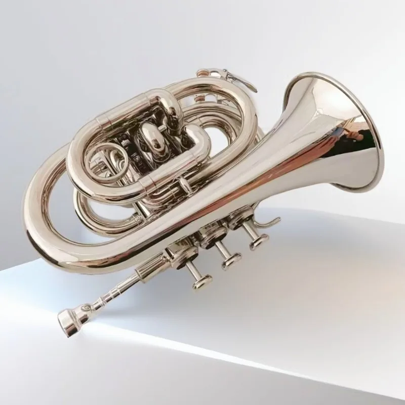 Instrumento de trompete de bolso, trompete de palma profissional