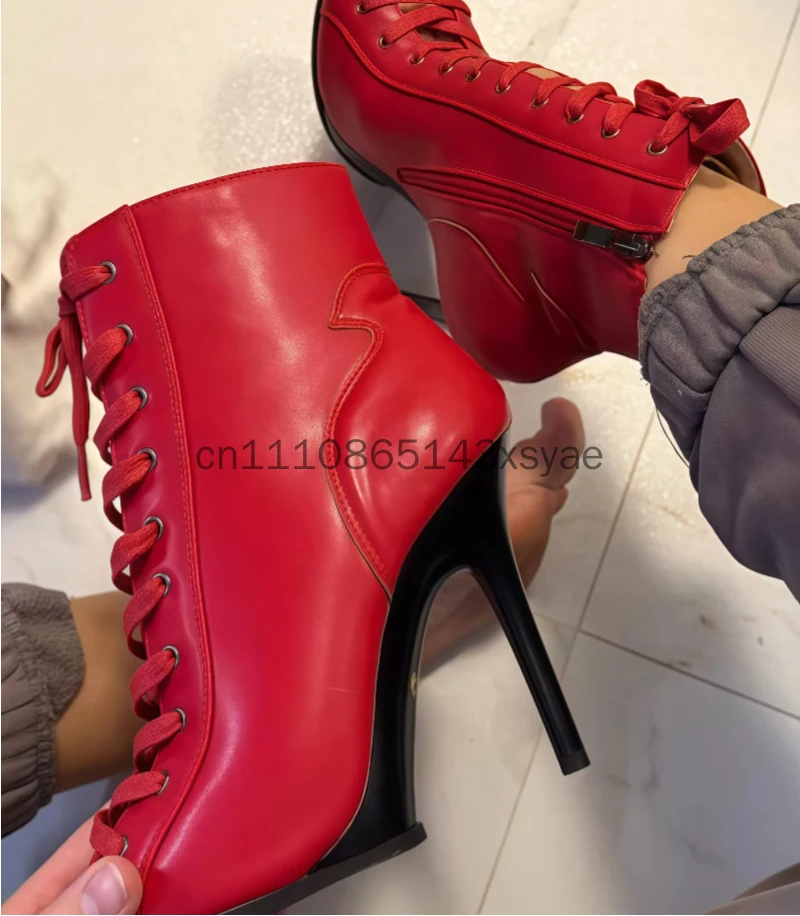 Chaussures de danse classiques à talons hauts en PU noir captivant, style jazz et valse, personnalisées, à lacets, bottines souples à semelle souple