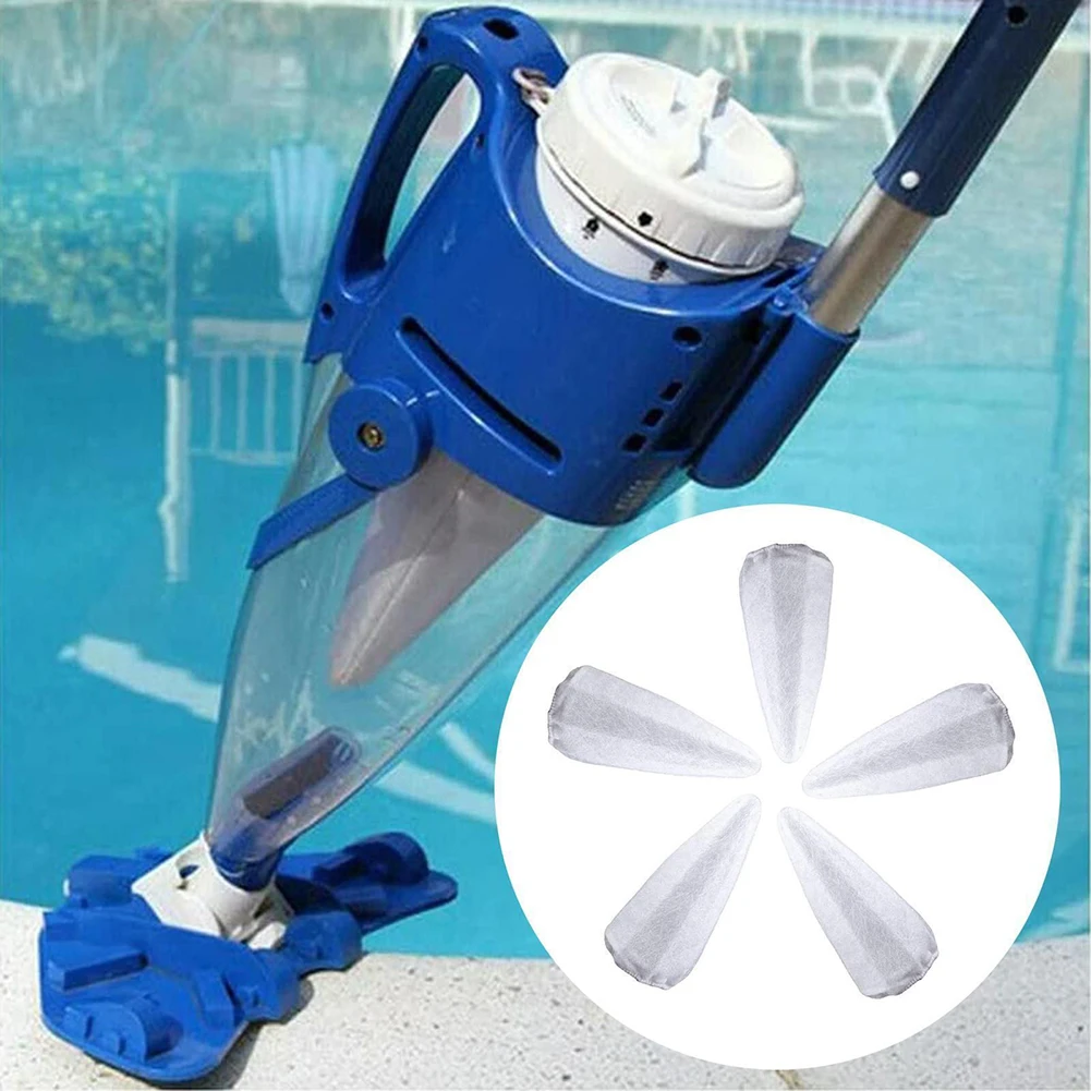 5Pcs White Filter Bag Replacement For Centennial Fusion PV-10 For Hydro 500 Pulse For Rush For X21 Pool Vacuum Cleaner Parts