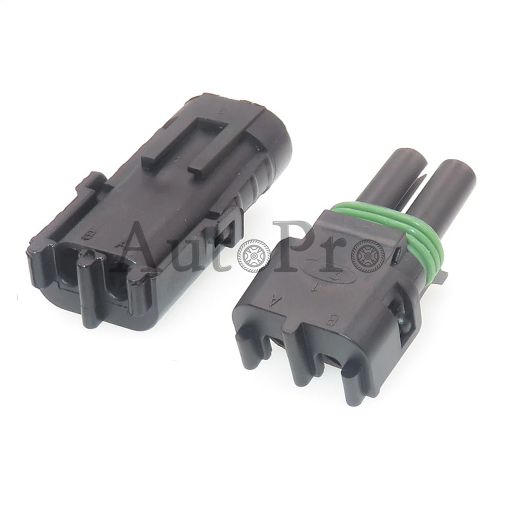 1 Set 2 Lubang Mobil Plastik Perumahan Tahan Air Adaptor 12015792 12010973 Mobil Kabel Harness Soket