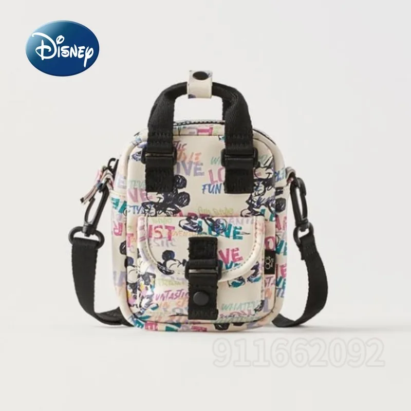 Disney Mickey New Children\'s Crossbody Bag Luxury Brand Original Children\'s Shoulder Bag Cartoon Cute Fashion Children\'s Bag