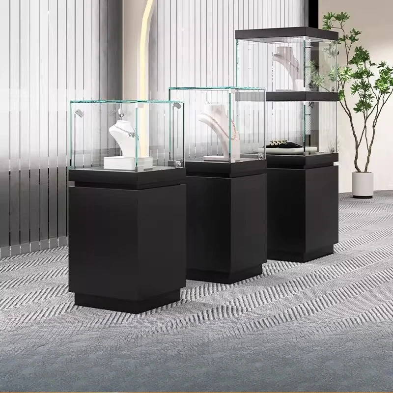 

Jewelry Jade Wood Glass Display Cabinet Museum Antique Cultural Relics Collection Display Cabinet Statue Display Cabinet