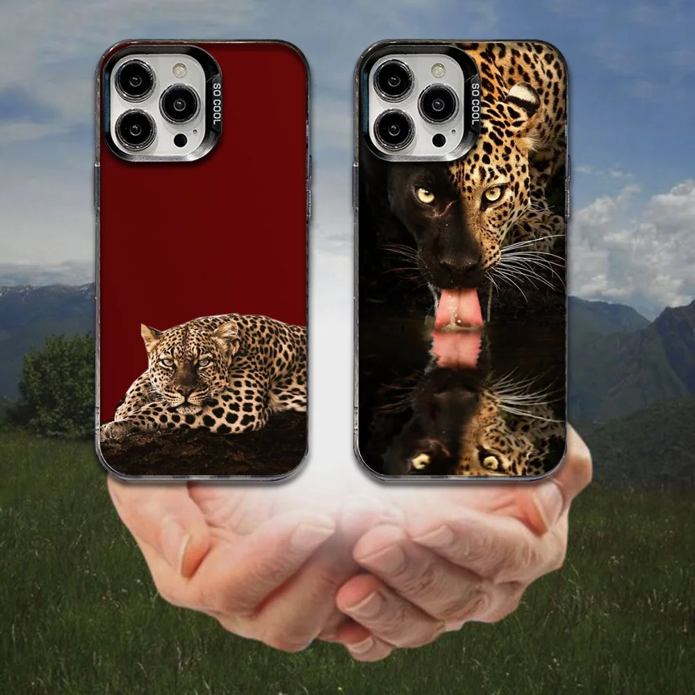 

Tiger Leopard Fashion Phone Case For iPhone 16,15,14,13,12,11,8,7,Pro,Max,Plus,Mini,XS,SE Anti Fall Black Matte Hard
