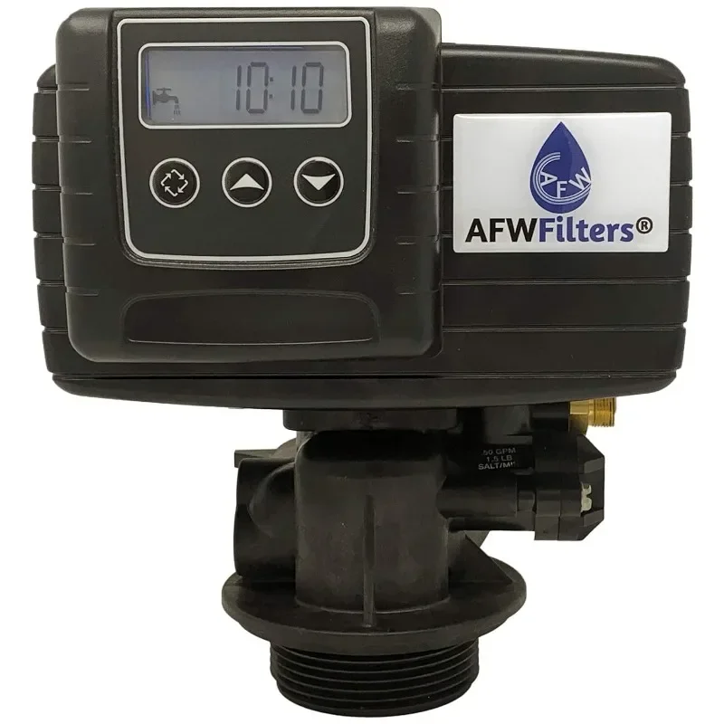 AFWFilters Built Fleck 48.000 Wasserenthärtersystem mit 5600sxt digitalem Messventil, 1" Yoke