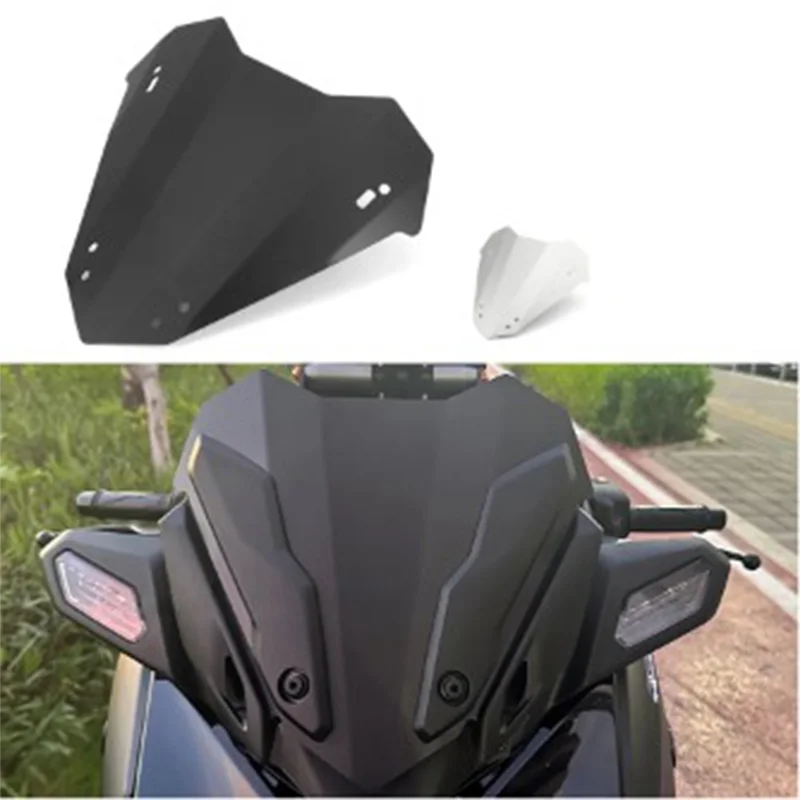 Motorcycle Windshield Wind Deflector Windscreen Fairing for X-MAX300 XMAX 300 XMAX300 X-MAX 300 2023 (Black)