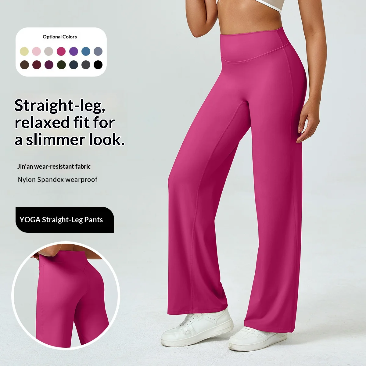 

Women's High Waisted Yoga Pants Leggings for Workout Casual Comfortable Activewear Straight-Leg Yoga Pants Running Sport Trouser