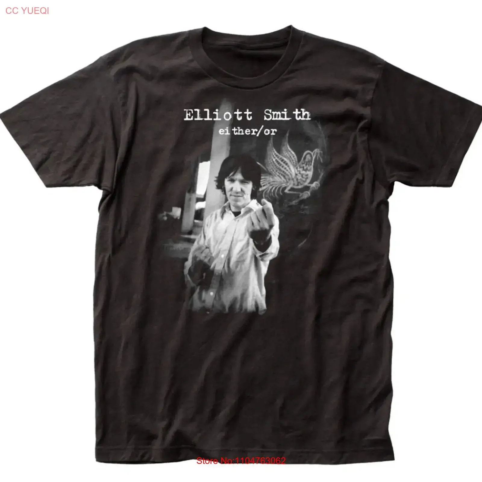 Elliott Smith Either Or T Mens shirt size S 5XL vintage Washed homme Versatile streetwear Soft Breathable Top For Everyday Wear