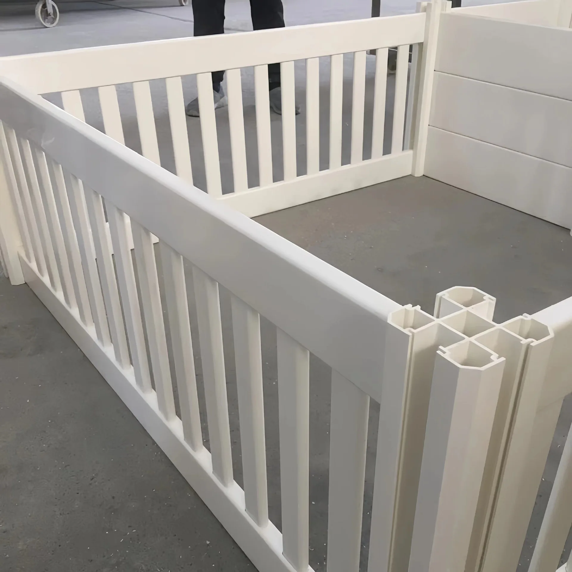 Modern Portable Indoor Pet Fence Kennel Steel Metal Kennel House Animal Pattern Small and Medium Dog Balcony Button