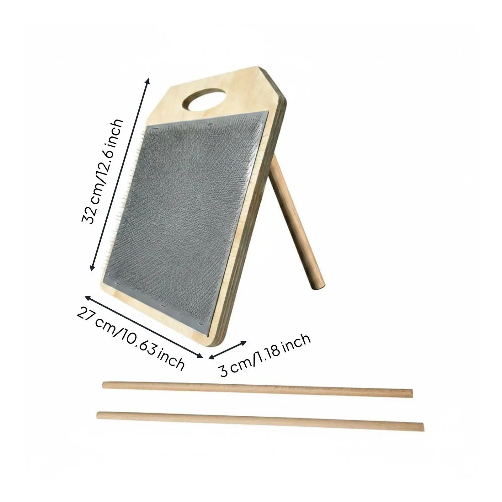 Wooden Wool Blending Board, Stand and Brush Options Wooden Wool Blending Board, Stand and Brush Options