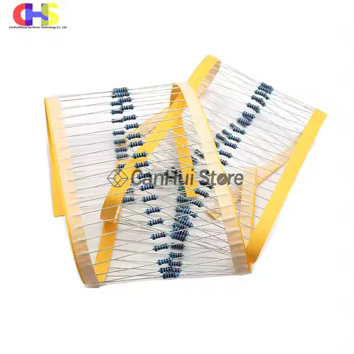 100pcs 0.25W 1/4W 1R~22M 1% Metal Film Resistor 0R 2.2R 4.7R 10R 22R 47R 68 100R 220R 1K 1.5K 2.2K 4.7K 10K 100K 470K 1M 10M ohm - Image 4