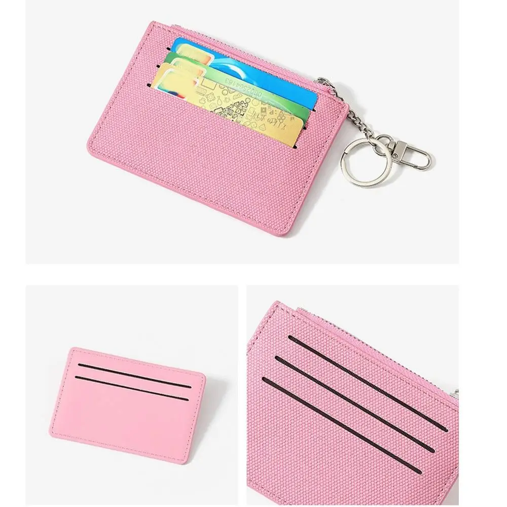 Модный женский короткий кошелек с брелком из искусственной кожи, тонкий кошелек для кредитных карт, элегантный кошелек для монет с несколькими слотами для путешествий