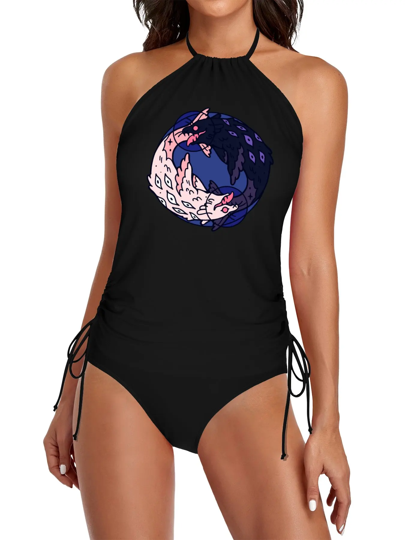 

Genderfluid Angel Split Swimsuit Set beach wear 2025 cute bikini Woman summer outfit
