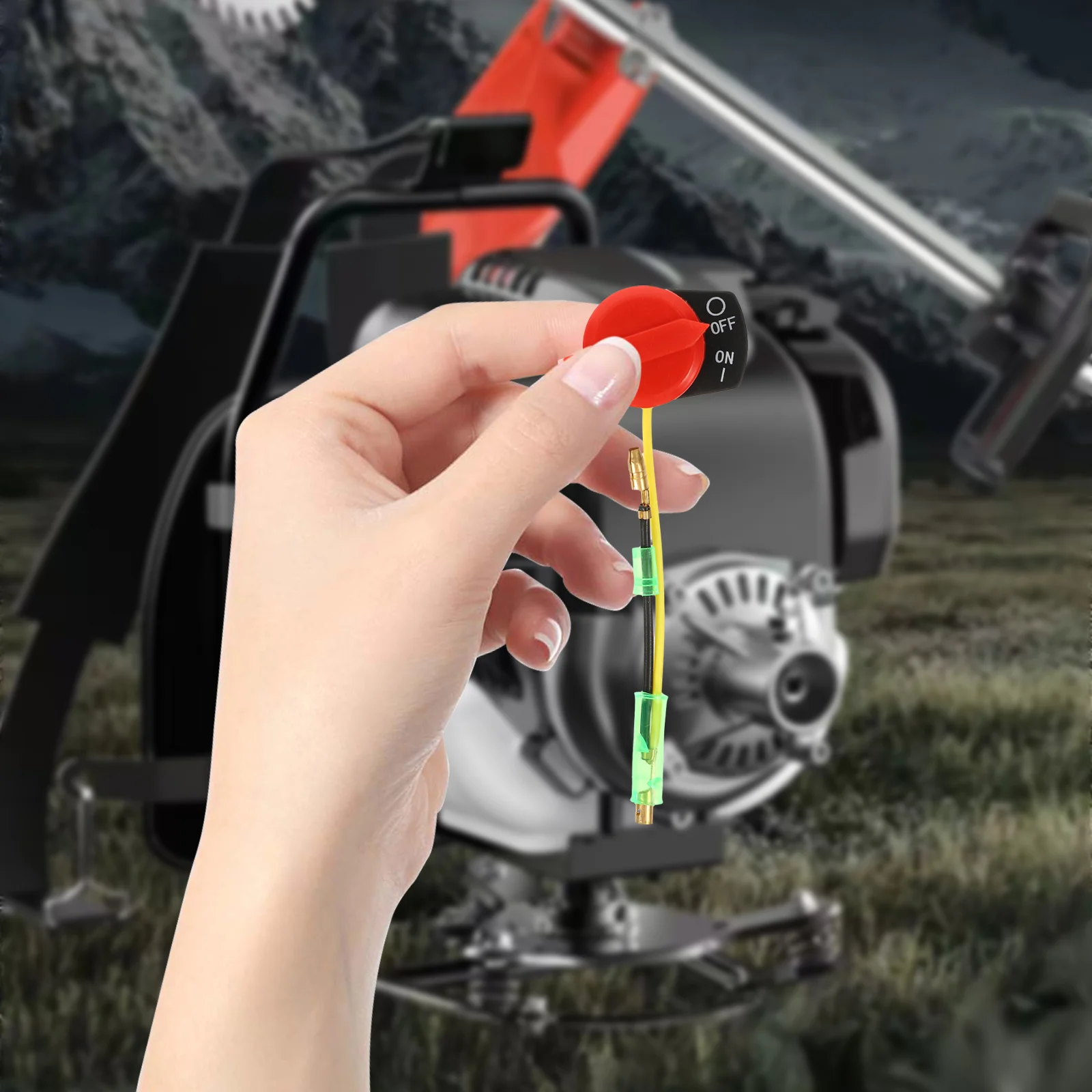 6 Pcs Kill Switch Engine Stop Garden Tractor Supplies on off Accessories Double Line Pump Generators Copper Lawn Mower