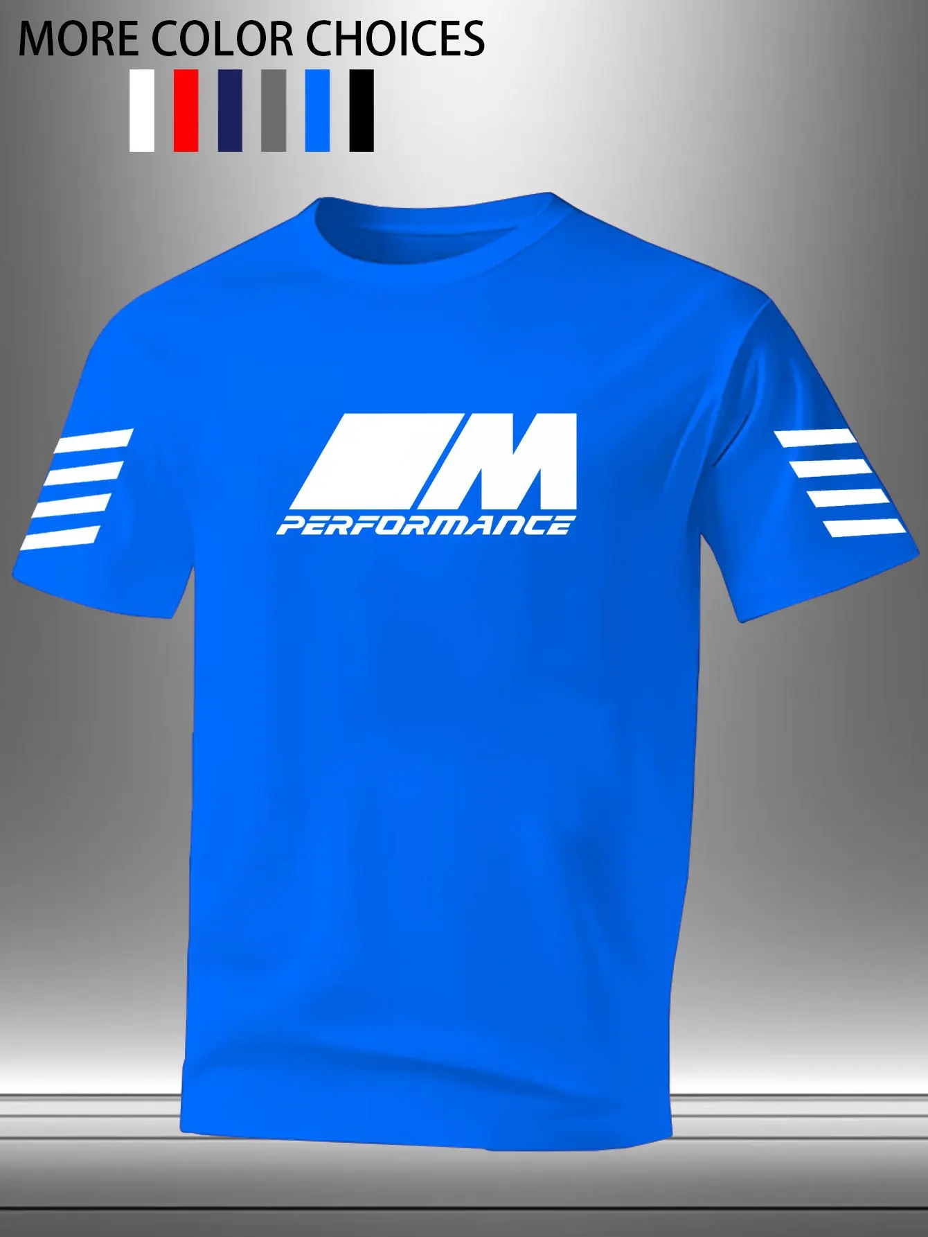 2026 Herren Schnelltrocknendes Mesh-T-Shirt mit M Performance Aufdruck, Rundhals, Kurzarm, Atmungsaktives Sport-Oberteil für Fitness, Laufen und Auto-Enthusiasten – Detail 11