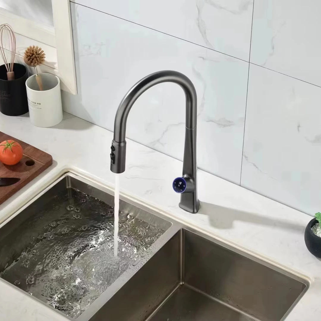 Hot Sale Modern Kitchen Faucet Classic Style Copper Pull Out Sprayer Sink Mixer Tap
