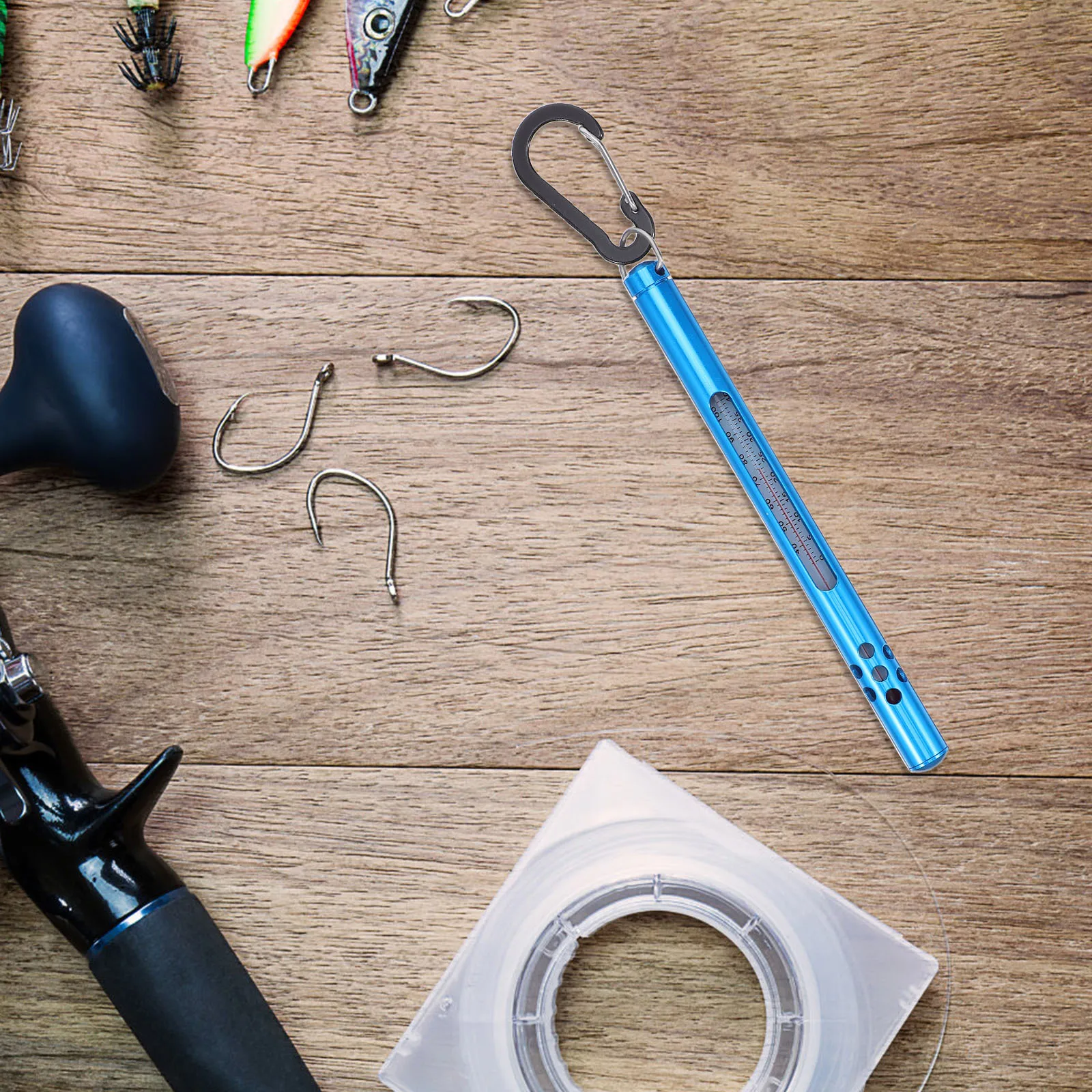 

Fishing Thermometer Pencil Fahrenheit Celsius Waterproof Submersible Water Temperature Gauge for Stream River Fly