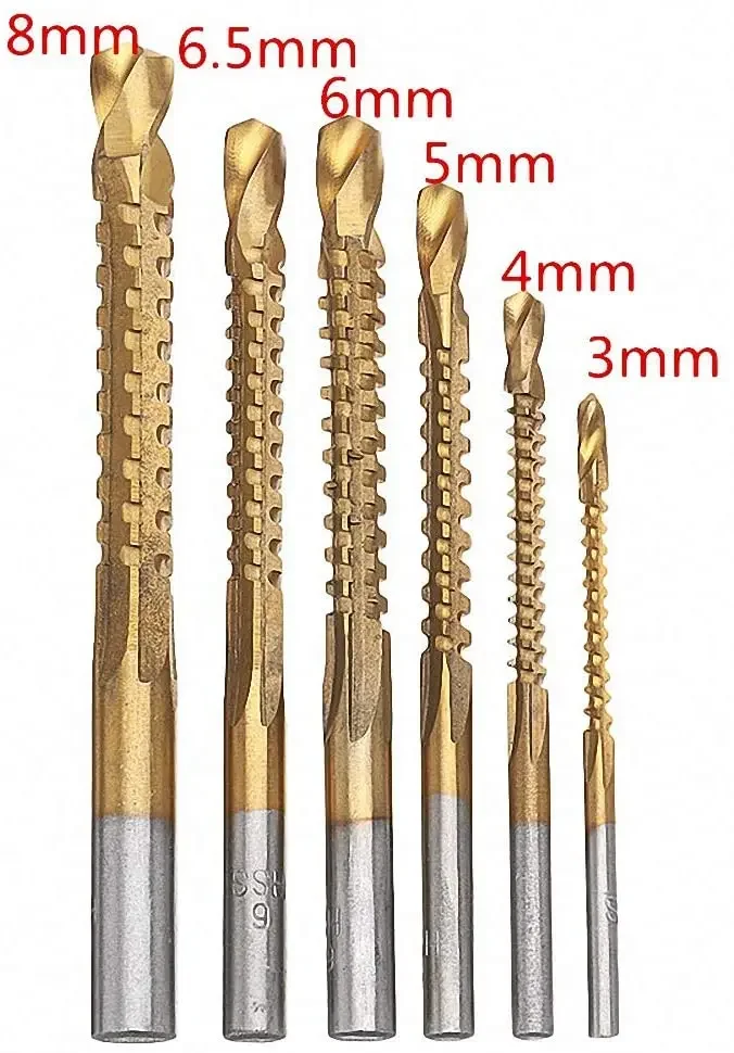 Cobalt Drill Bit for Metal Wood Spiral Screw Metric Composite Tap Twist Drill Bit for Drilling Cutting 3mm 4mm 5mm 6mm 6.5mm 8mm