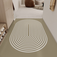 VIKAMA Wabi-Sabi Style Entrance Diatom Mud Floor Mat, Bathroom Entrance, Quick-Drying Anti-Slip Floor Mat, Home Decoration