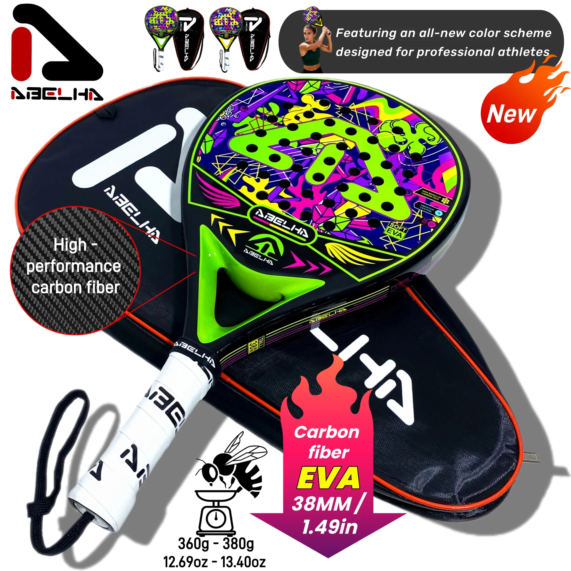 abelha-2026-racchetta-da-padel-superficie-in-fibra-di-carbonio-con-memory-eva-flex-foam-core-racchette-da-tennis-da-padel-leggere
