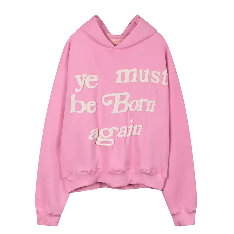 

High Quality Hoodies Casual Fashion Letter Bubble Print Men Woman Sportswear Fashion Cotton Sweatshirts